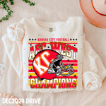 AFC WEST CHAMPS | 4 COLORWAYS INCLUDED | PNG | December 2024