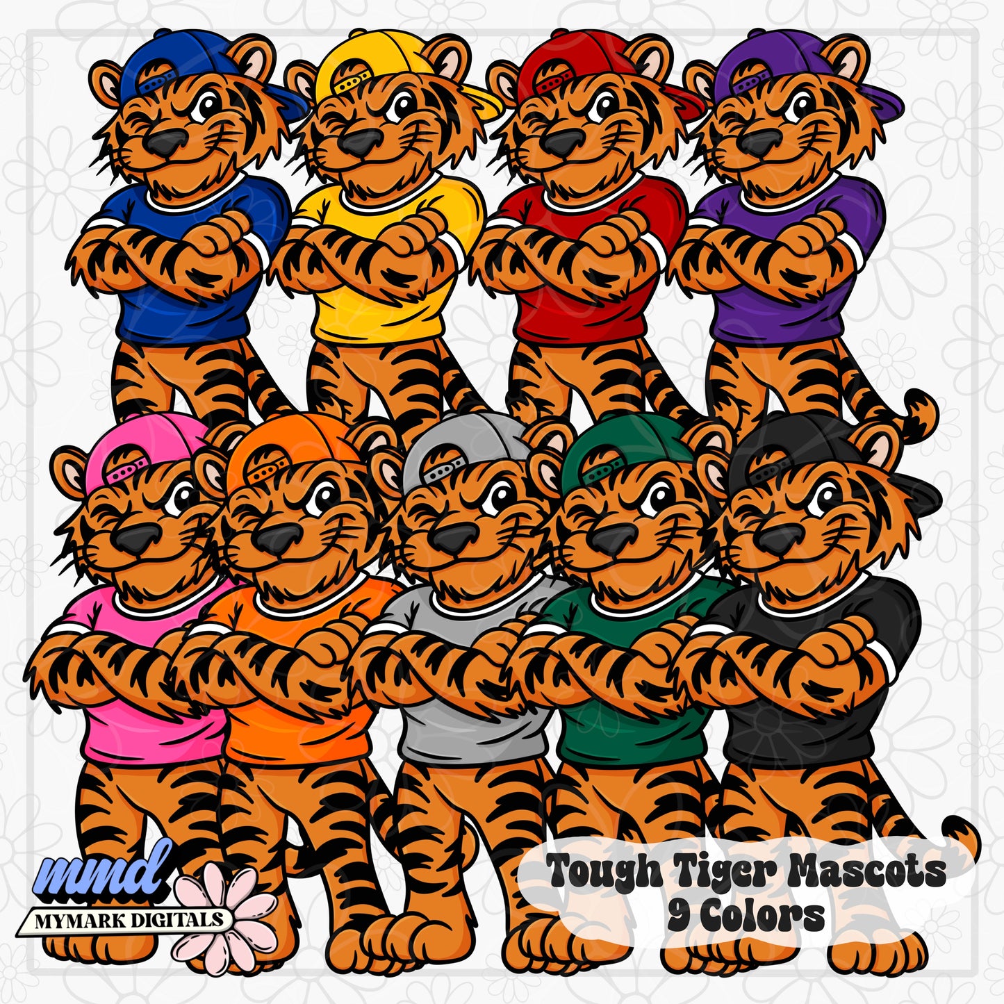 Tough Mascots | 22 Mascots Sets - 9 Colors PLUS BONUS Mascot | Google Drive Access |  Clipart | Aug26