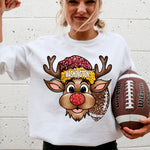 Washington : Christmas Reindeer : Plain & Faux Sequin Included : PNG