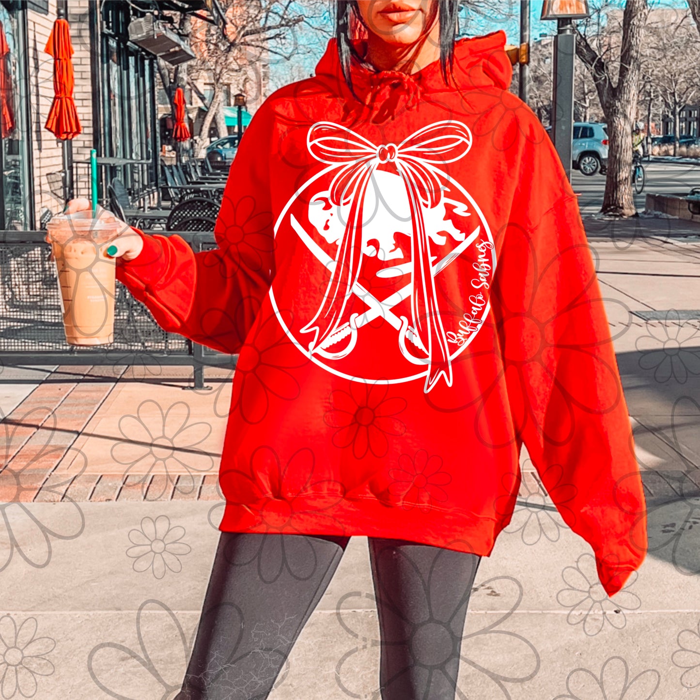 Girly Bow Buffalo Hockey | PNG | multiple SINGLE colors