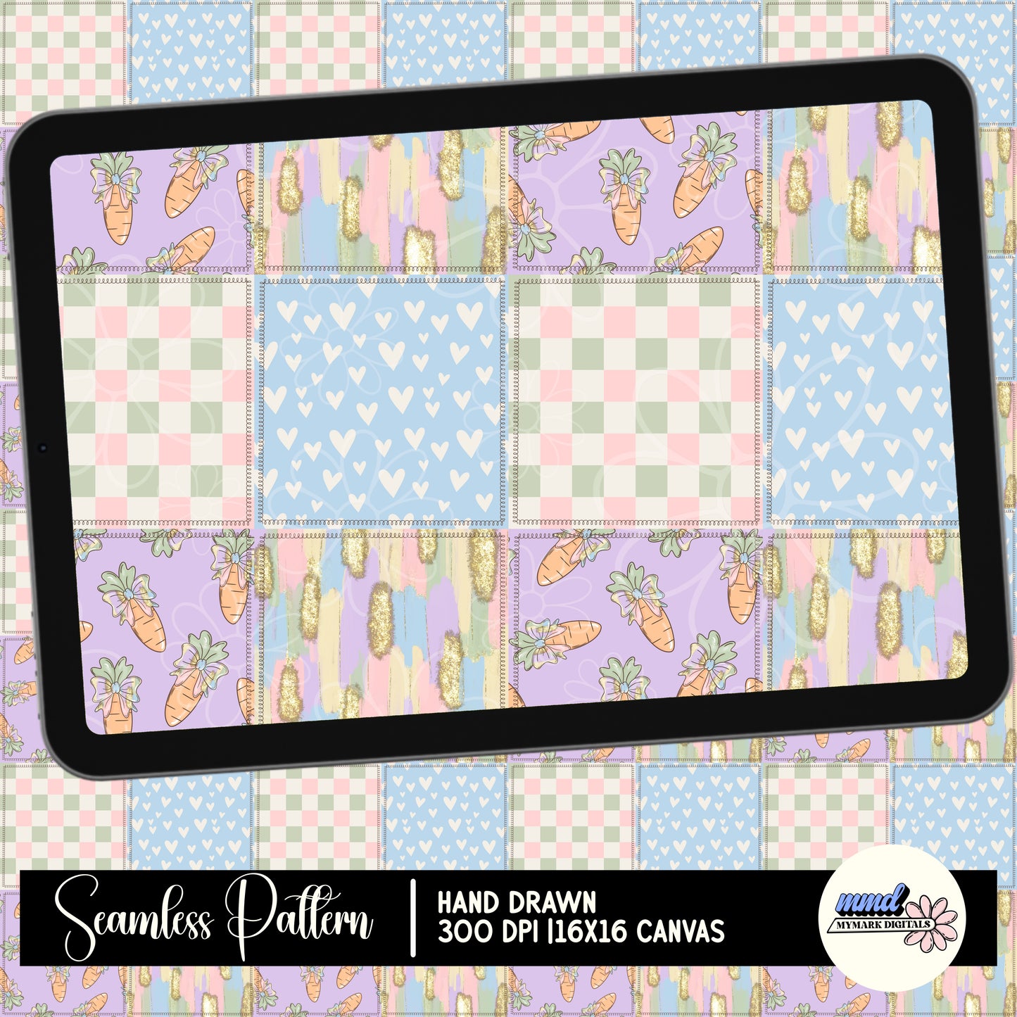 Easter Quilt Seamless | Repeating Pattern | February 26