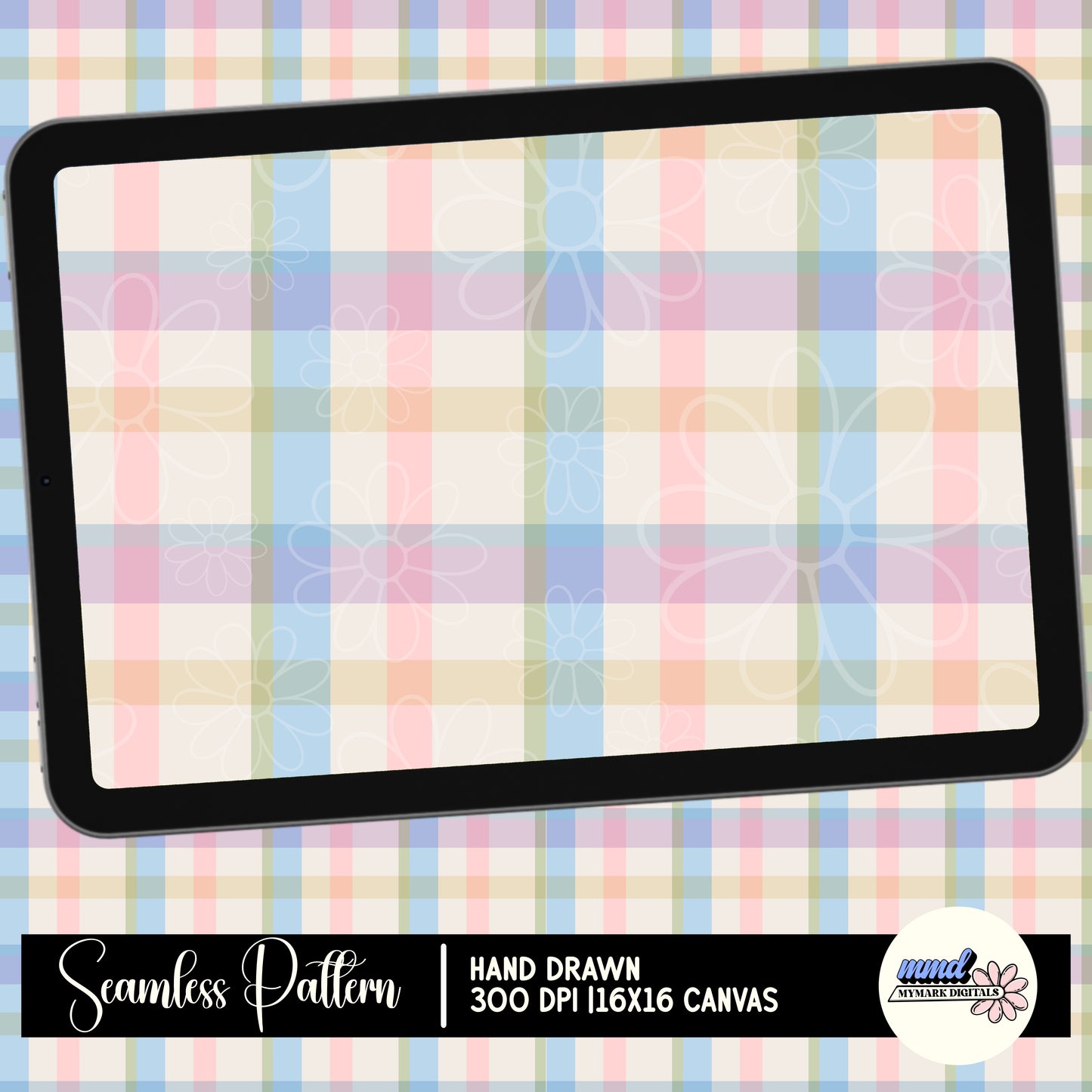 Pastel Plaid Seamless | Repeating Pattern | February 26