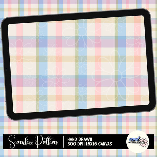 Pastel Plaid Seamless | Repeating Pattern | February 26