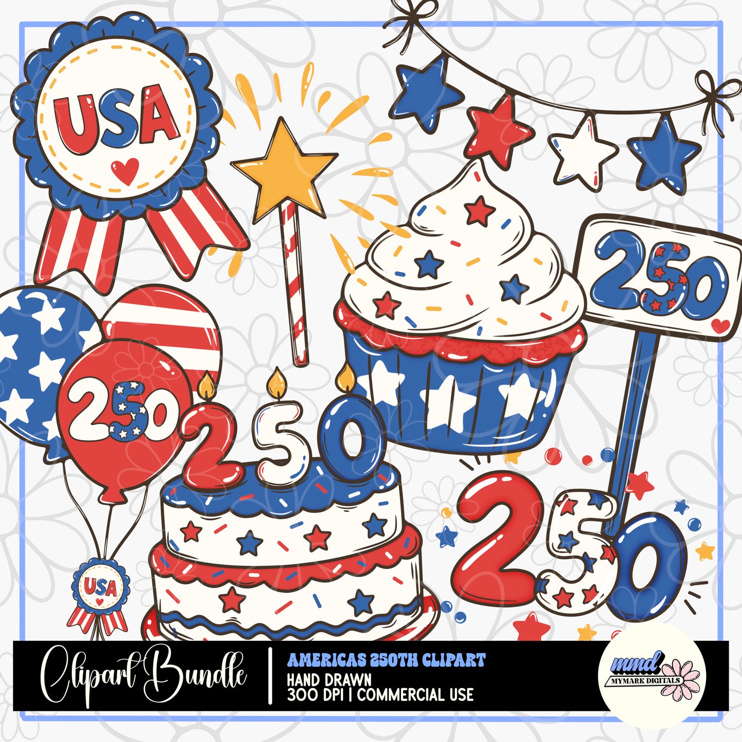 250th USA Clipart