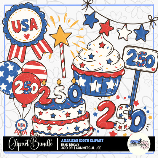 250th USA Clipart