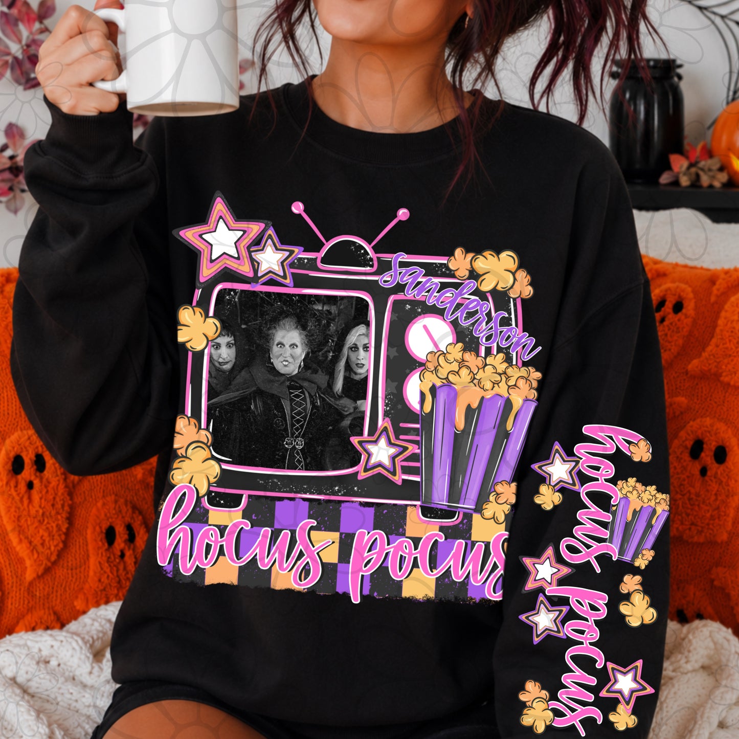 Salem Witches Retro TV Sleeve PNG