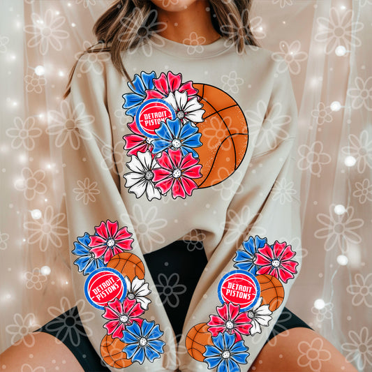 Detroit Basketball Half Floral | Pocket/Sleeve Included | September 2025