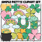 Simple St Patricks Clipart - 2 Sets Included | JAN 26