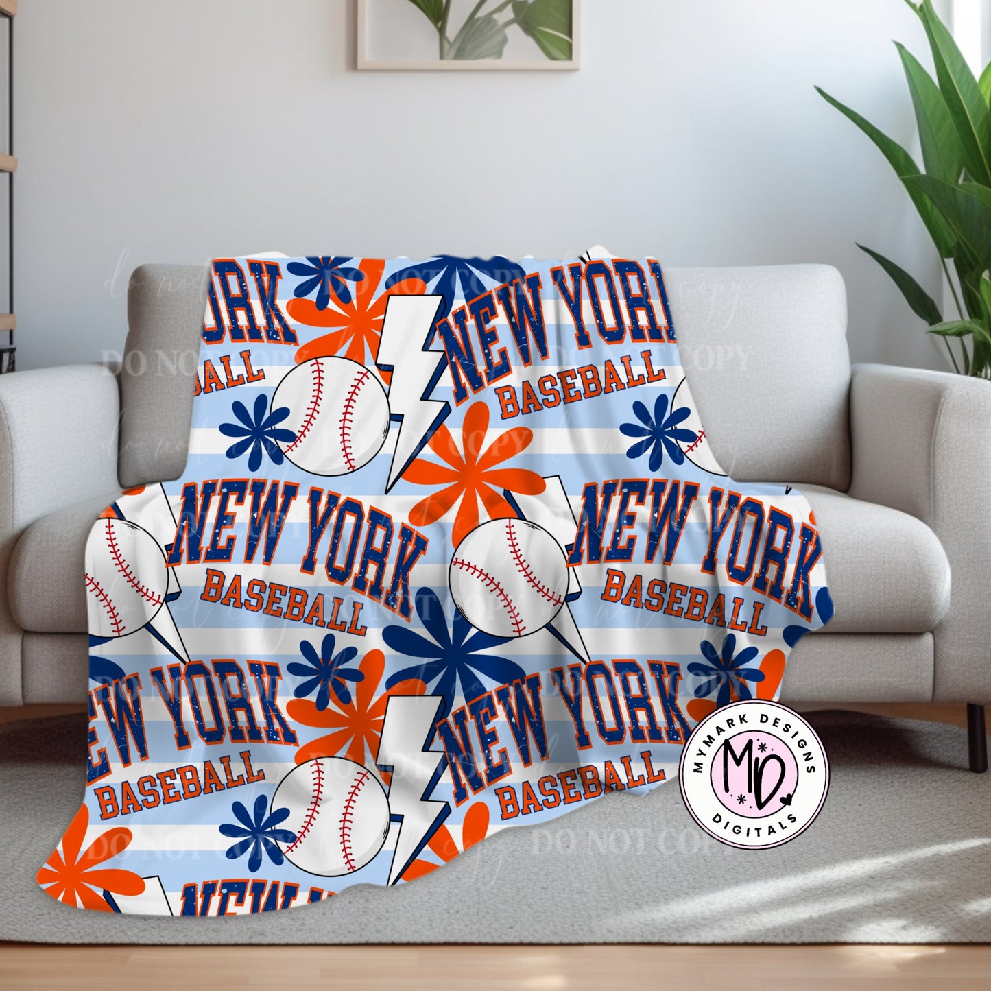 New York M Baseball : Seamless Design