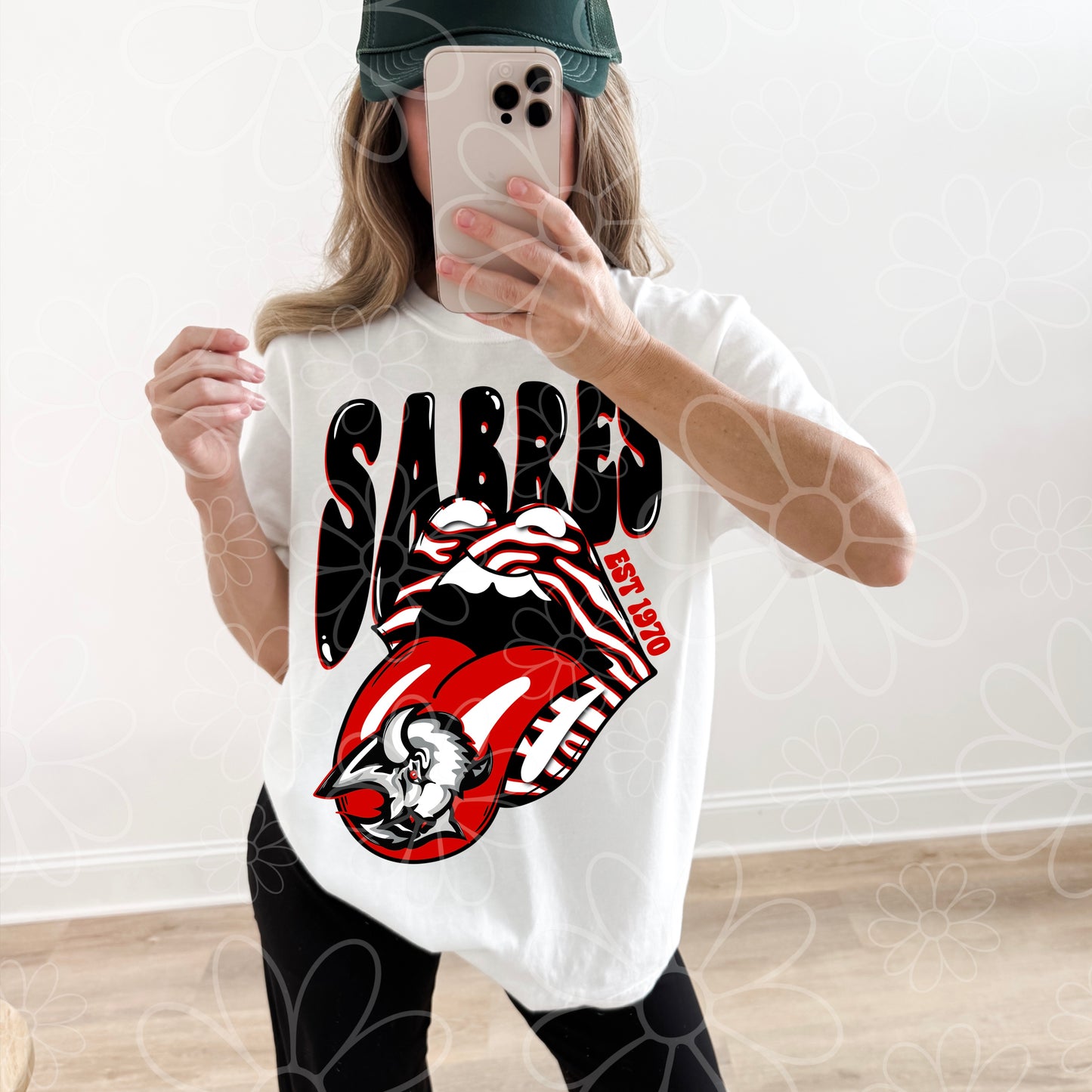 Retro Rock Buffalo Hockey | PNG |
