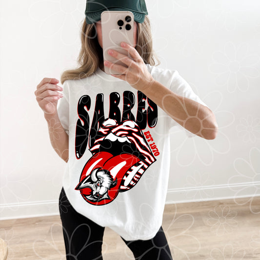 Retro Rock Buffalo Hockey | PNG |