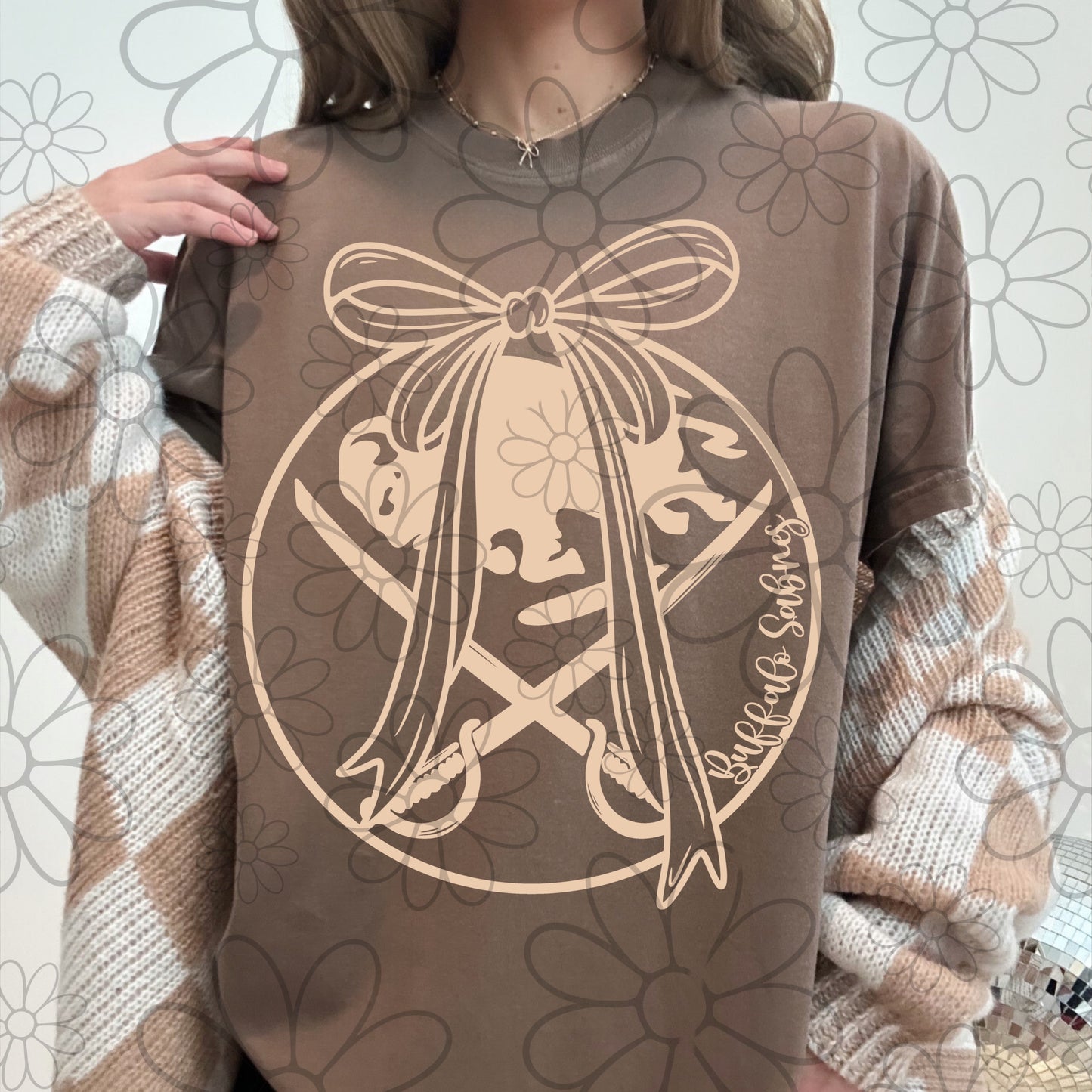 Girly Bow Buffalo Hockey | PNG | multiple SINGLE colors