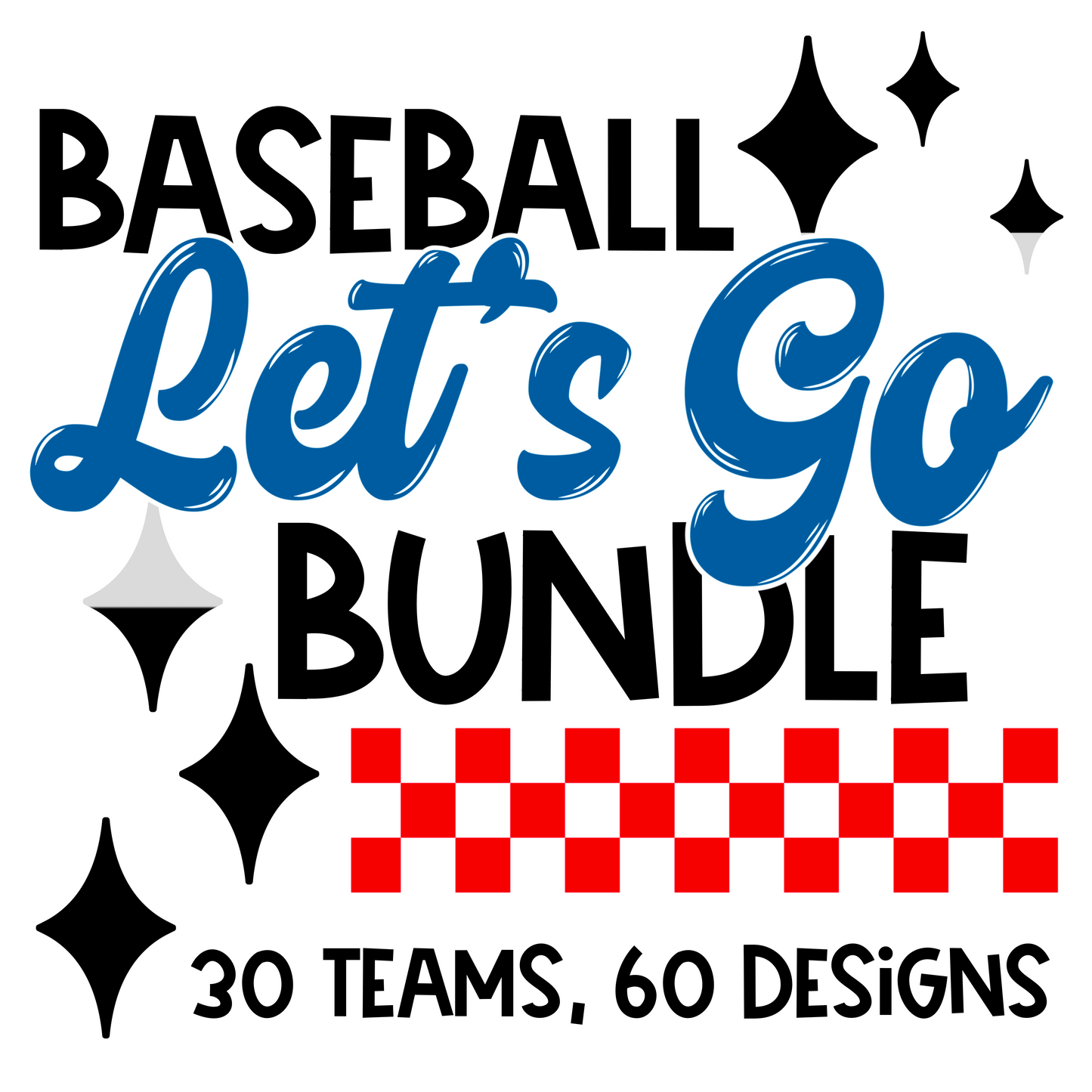 BASEBALL LET’S GO BUNDLE : 60 designs | February 2025