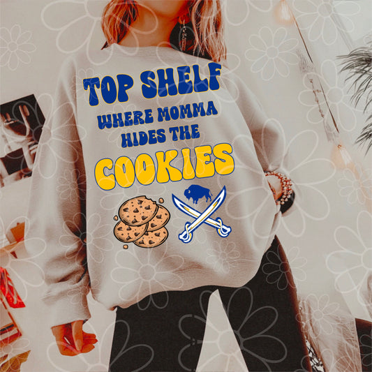 Top Shelf Where Momma Hides The Cookies | PNG | Buffalo Hockey