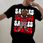 Stacked Retro Buffalo Hockey | PNG |