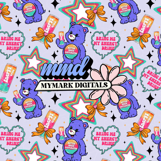 Energy Drink Seamless | Repeating Pattern | FDD