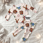 Baseball Floral Seamless | Repeating Pattern