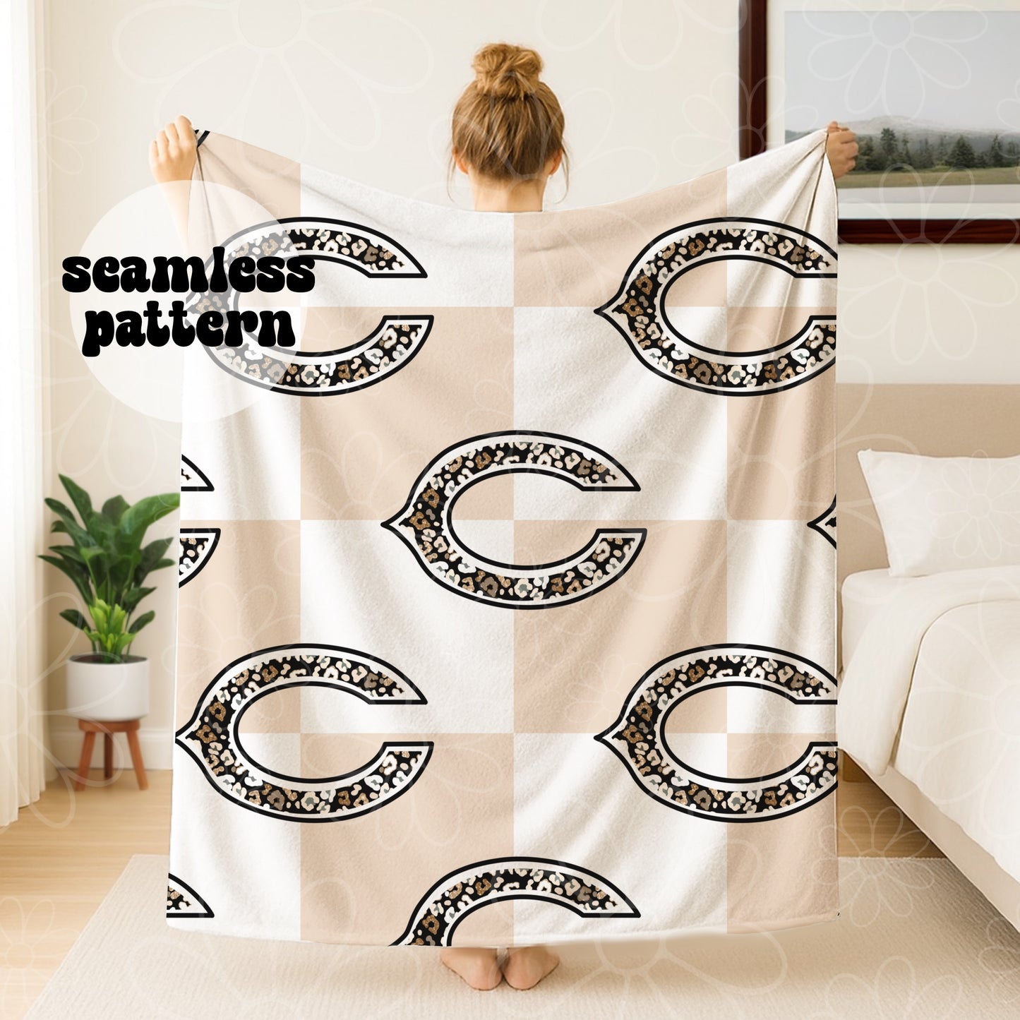 *MULTIPLE TEAMS/SINGLES/BUNDLE* Football Cheetah Checker Seamless | July 2026