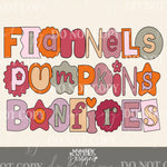 Flannels Pumpkins Bonfires : PNG