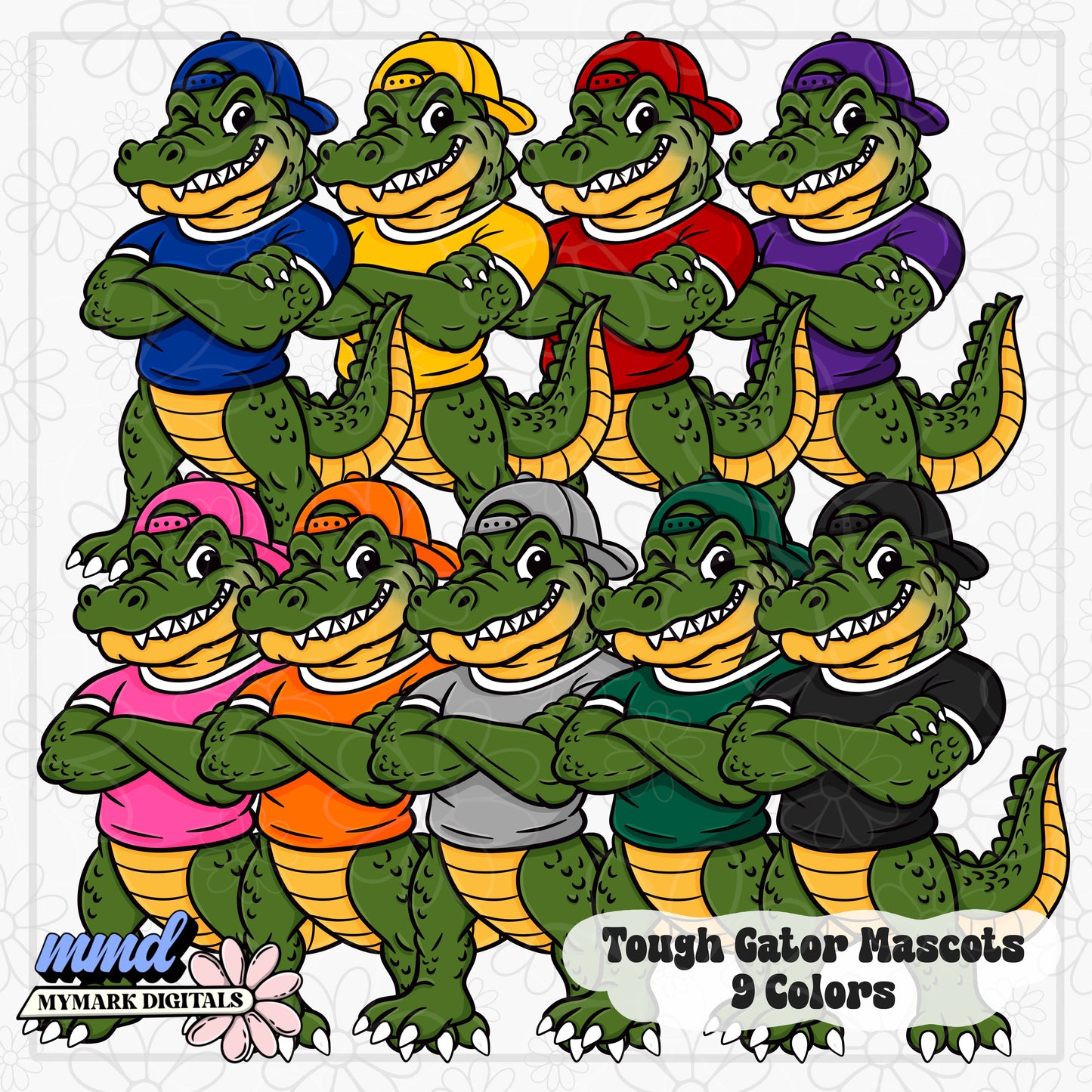 Tough Mascots | 22 Mascots Sets - 9 Colors PLUS BONUS Mascot | Google Drive Access |  Clipart | Aug26