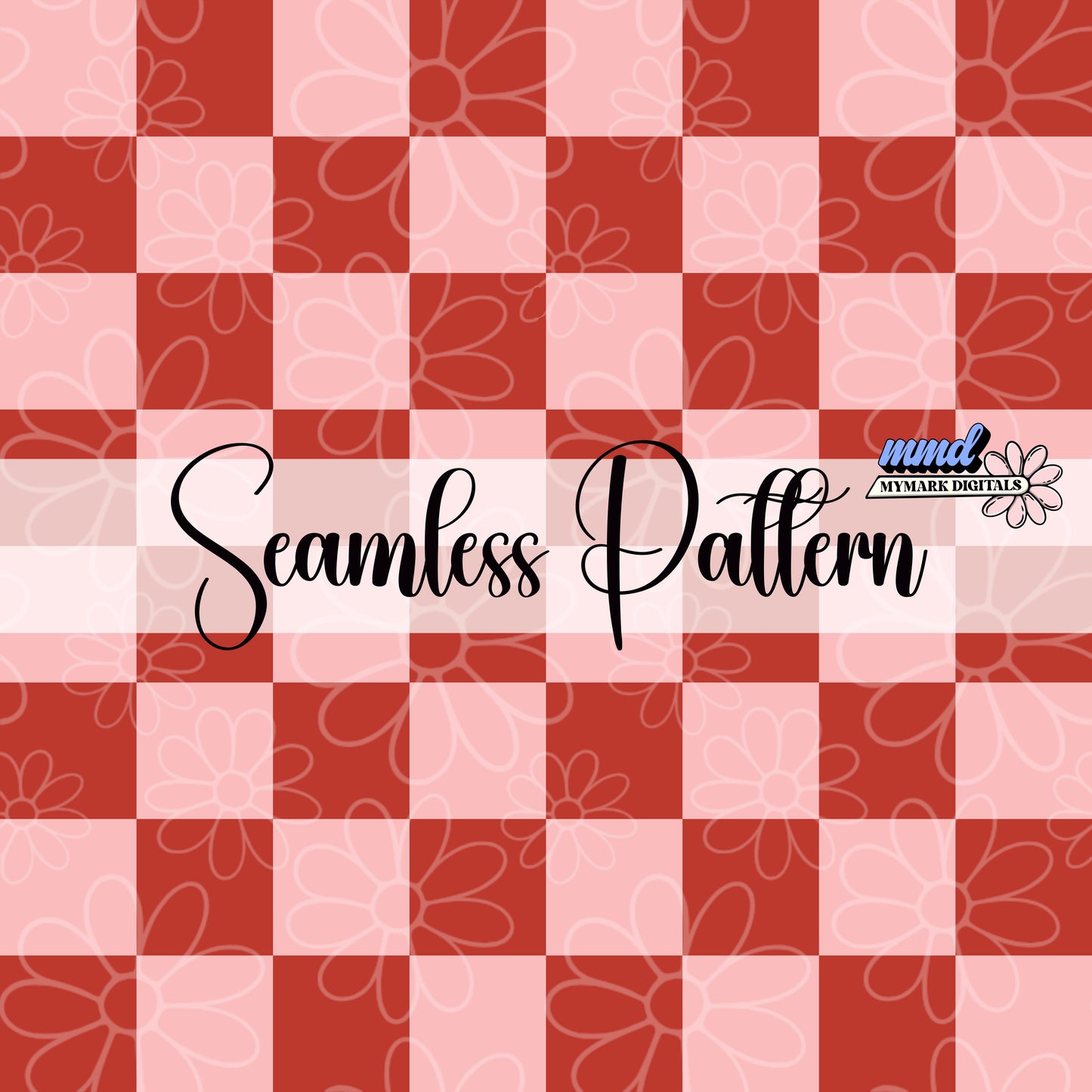 Pink/Red Checker Seamless Coordinate | Jan 26'