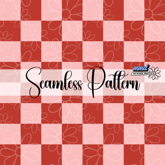 Pink/Red Checker Seamless Coordinate | Jan 26'