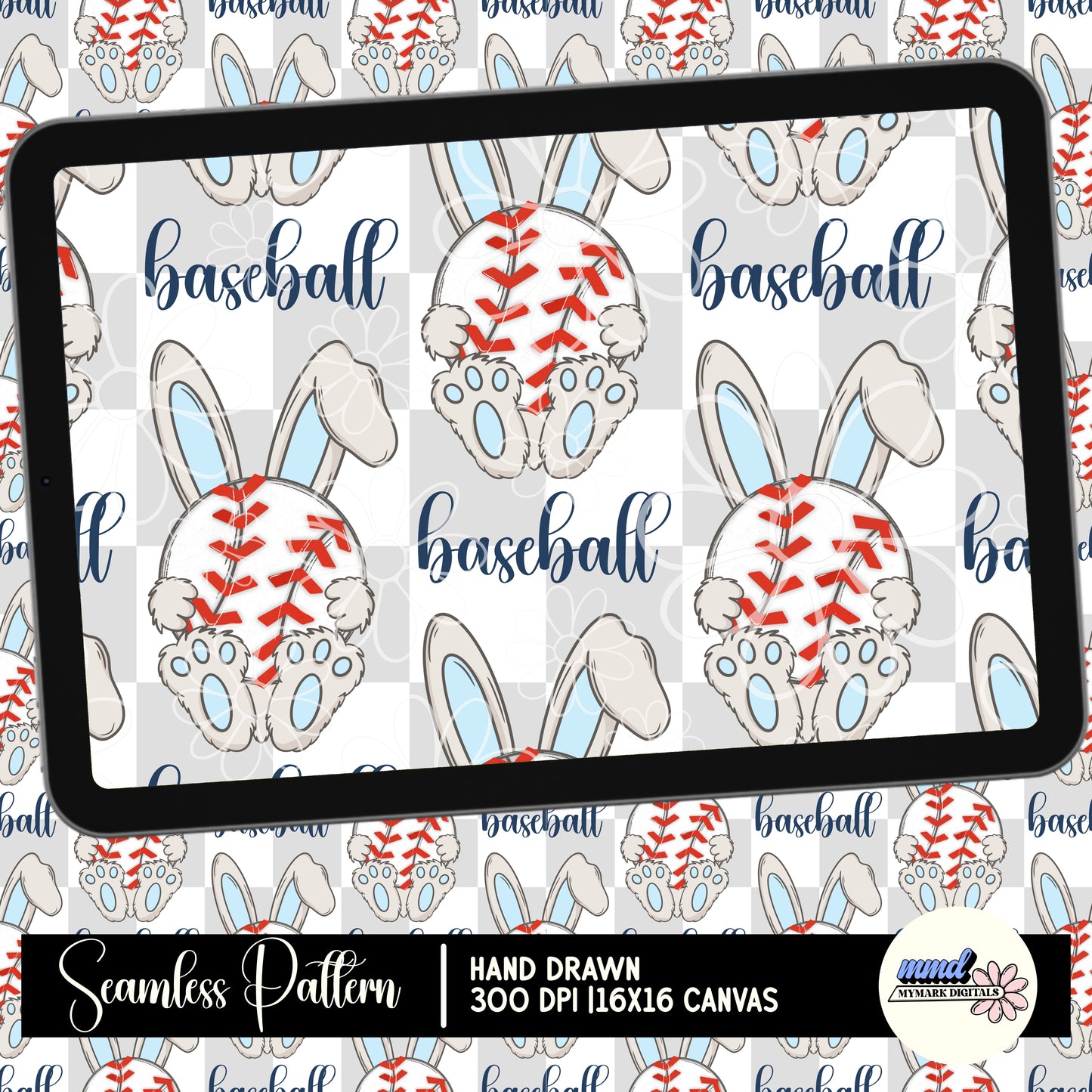 Sport Bunny Seamless | MULTIPLE SPORT OPTIONS | Repeating Pattern | FDD