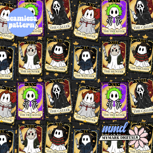 Tarot Horror Ghosts Seamless | June 2026