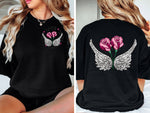 Rose Wings : Faux Sequin : Both Images Included PNG