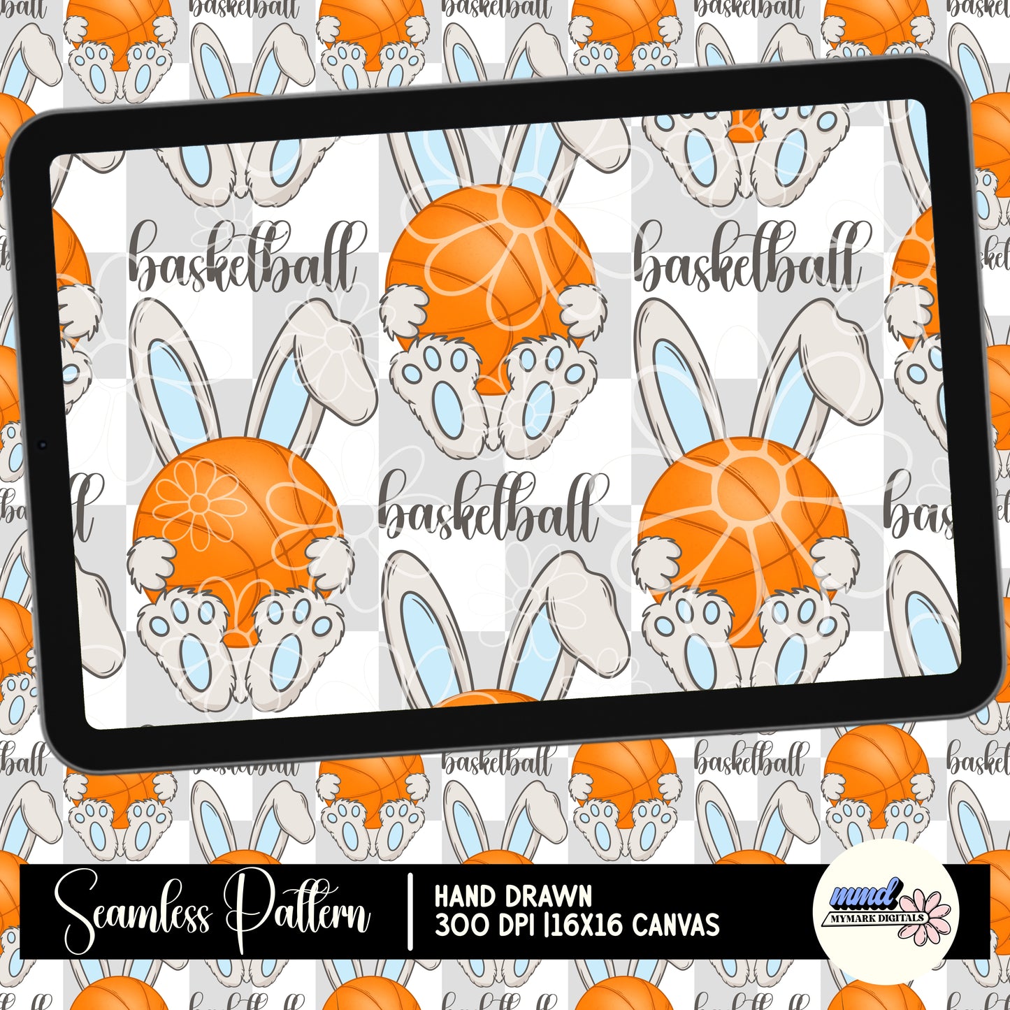 Sport Bunny Seamless | MULTIPLE SPORT OPTIONS | Repeating Pattern | FDD