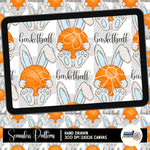 Sport Bunny Seamless | MULTIPLE SPORT OPTIONS | Repeating Pattern | FDD
