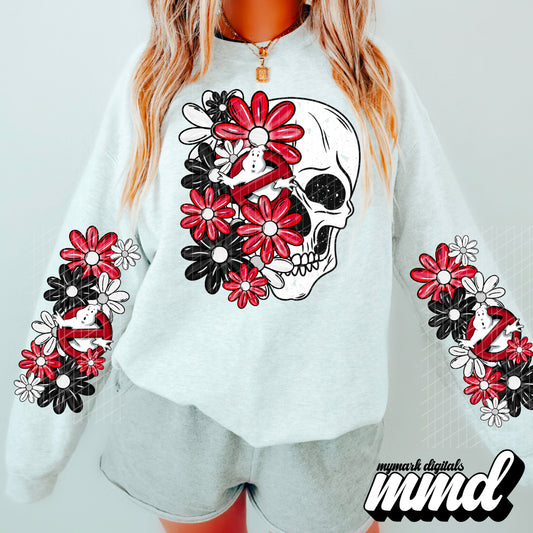 Busters Floral Skull : Set : PNG