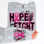 Hope, Fight : Breast Cancer Awareness : PNG