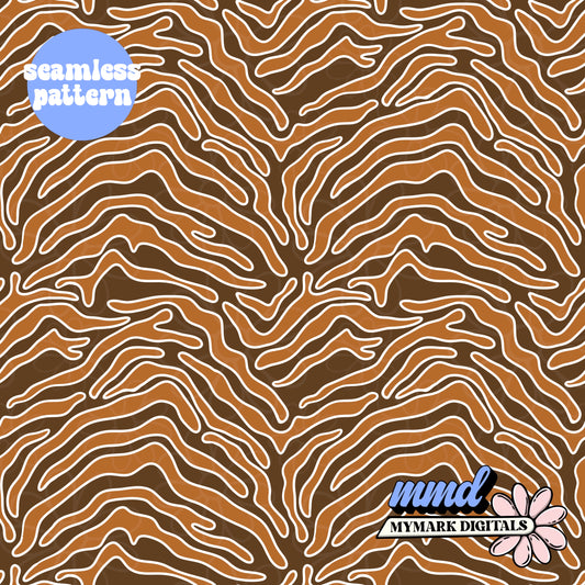 Fall Zebra Print Seamless | Repeating Pattern  | July 2026
