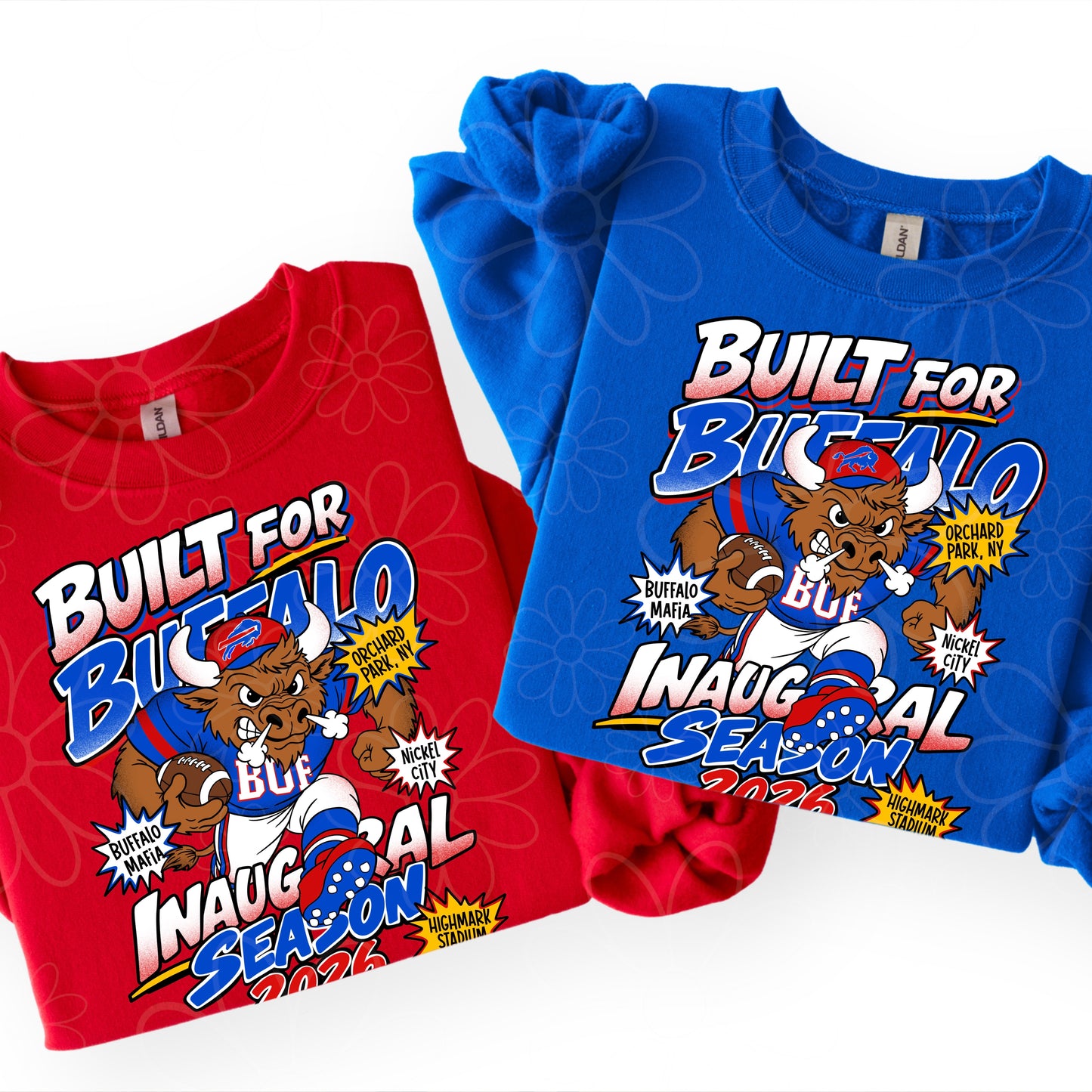SEMI EXCLUSIVE - NO PRINTERS -| Built For Buffalo Inaugural Schedule | FRONT & BACK | 4 PNGs