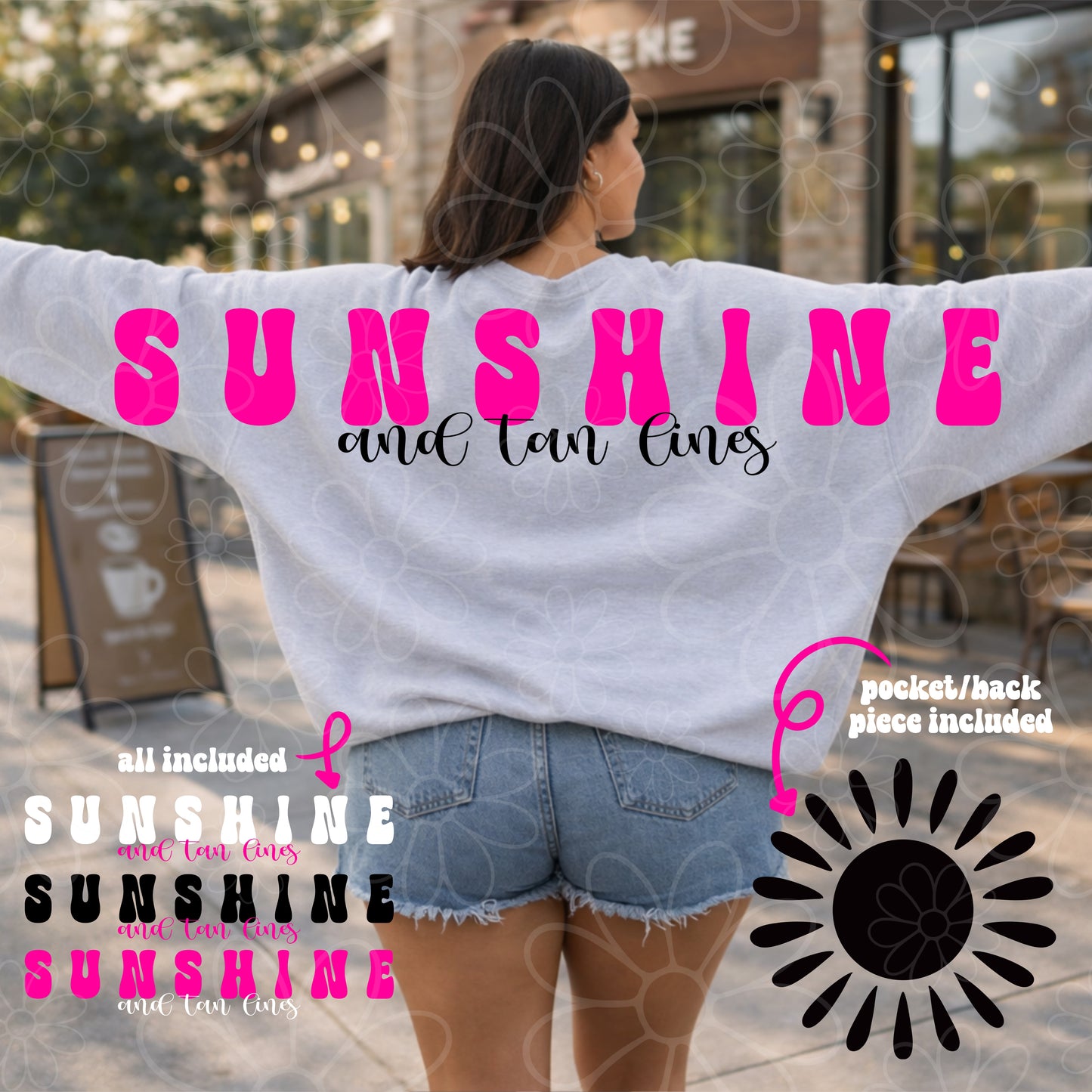 Sunshine & Tan Lines Wingspan Big Back | PNG | FDD