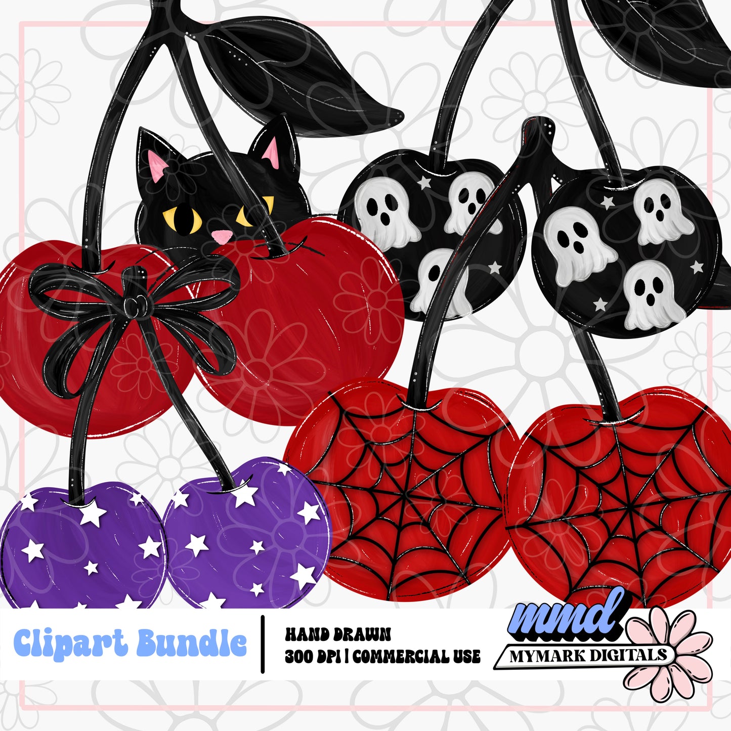 Spooky Cherries Clipart