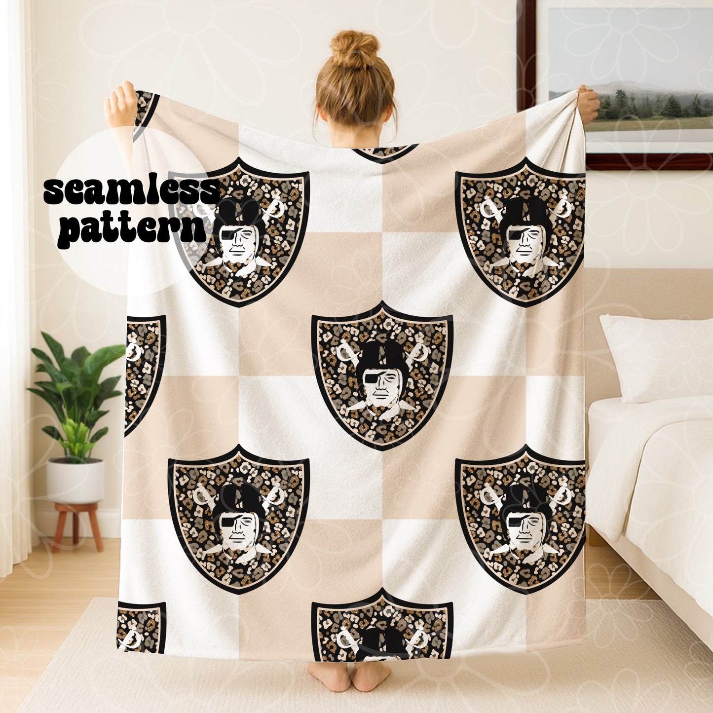 *MULTIPLE TEAMS/SINGLES/BUNDLE* Football Cheetah Checker Seamless | July 2026