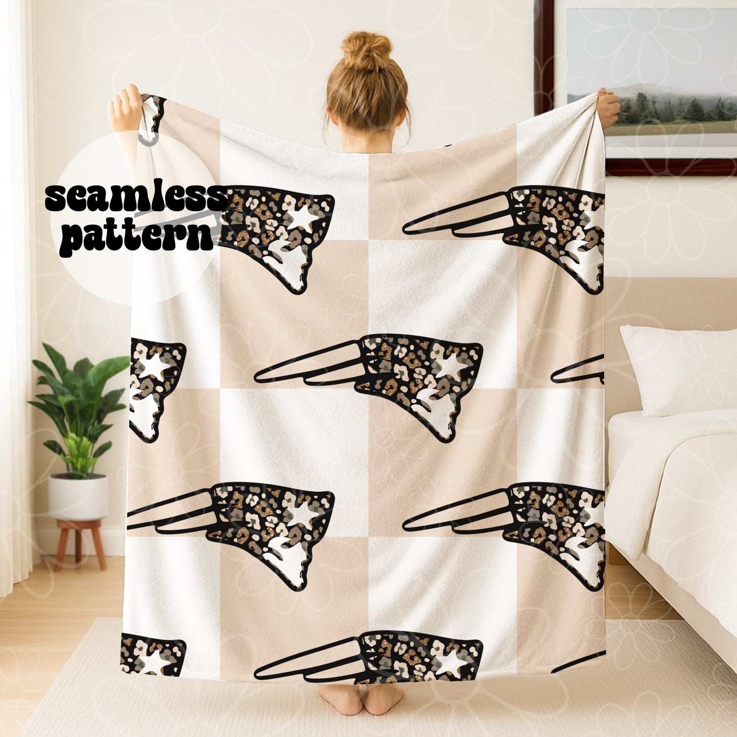 *MULTIPLE TEAMS/SINGLES/BUNDLE* Football Cheetah Checker Seamless | July 2026