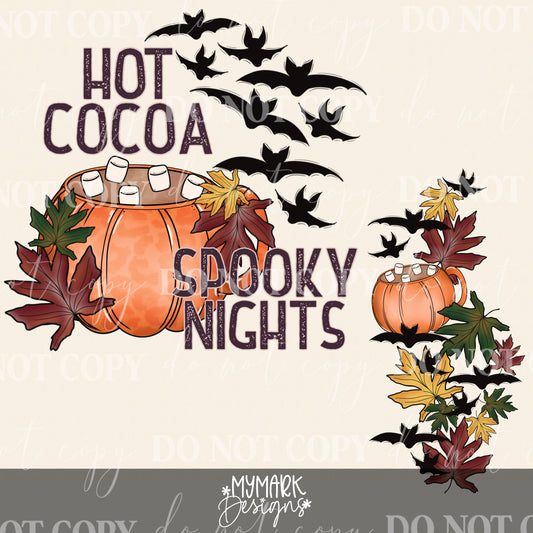 Hot Cocoa Spooky Nights (spine/sleeve included) : PNG