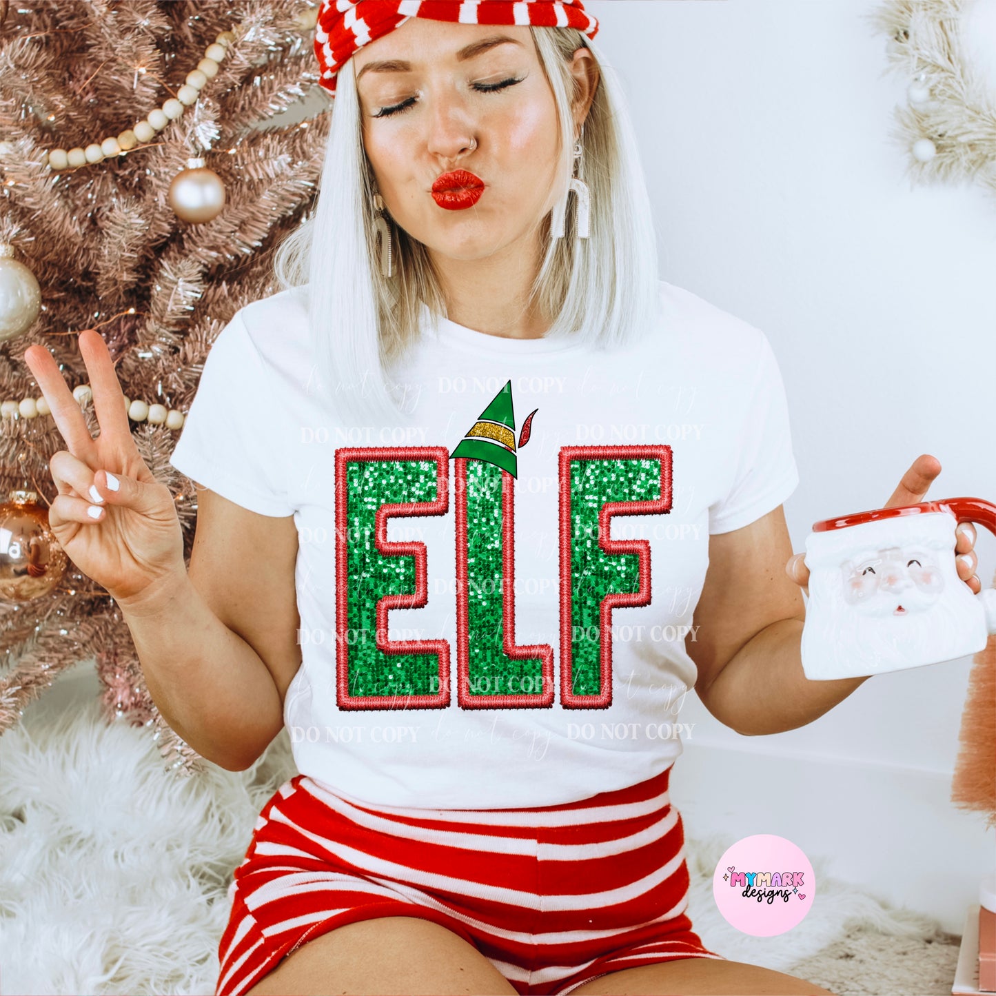 ELF : FAUX Embroidery : PNG