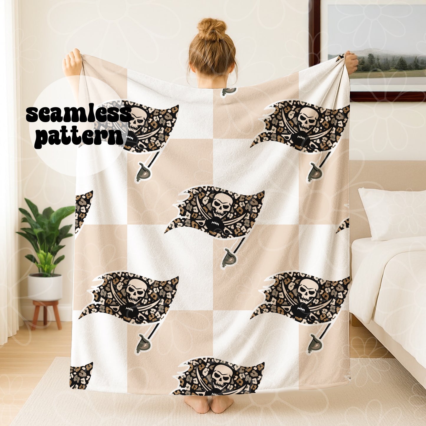 *MULTIPLE TEAMS/SINGLES/BUNDLE* Football Cheetah Checker Seamless | July 2026