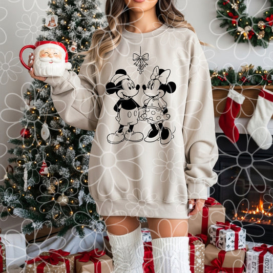 Mistletoe Mouse Single Color | PNG