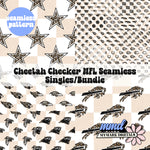 *MULTIPLE TEAMS/SINGLES/BUNDLE* Football Cheetah Checker Seamless | July 2026