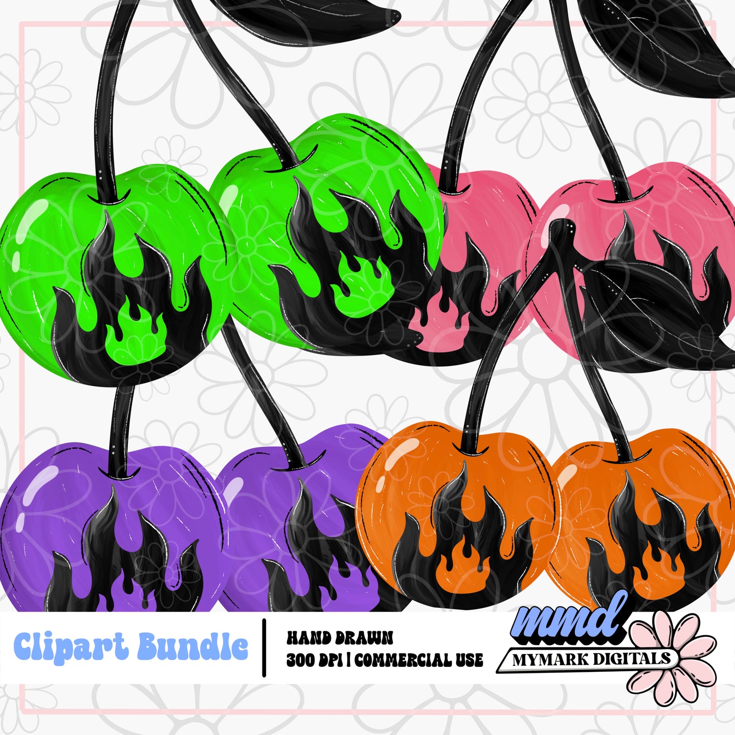 Spooky Cherries Clipart