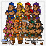 Tough Mascots | 22 Mascots Sets - 9 Colors PLUS BONUS Mascot | Google Drive Access |  Clipart | Aug26