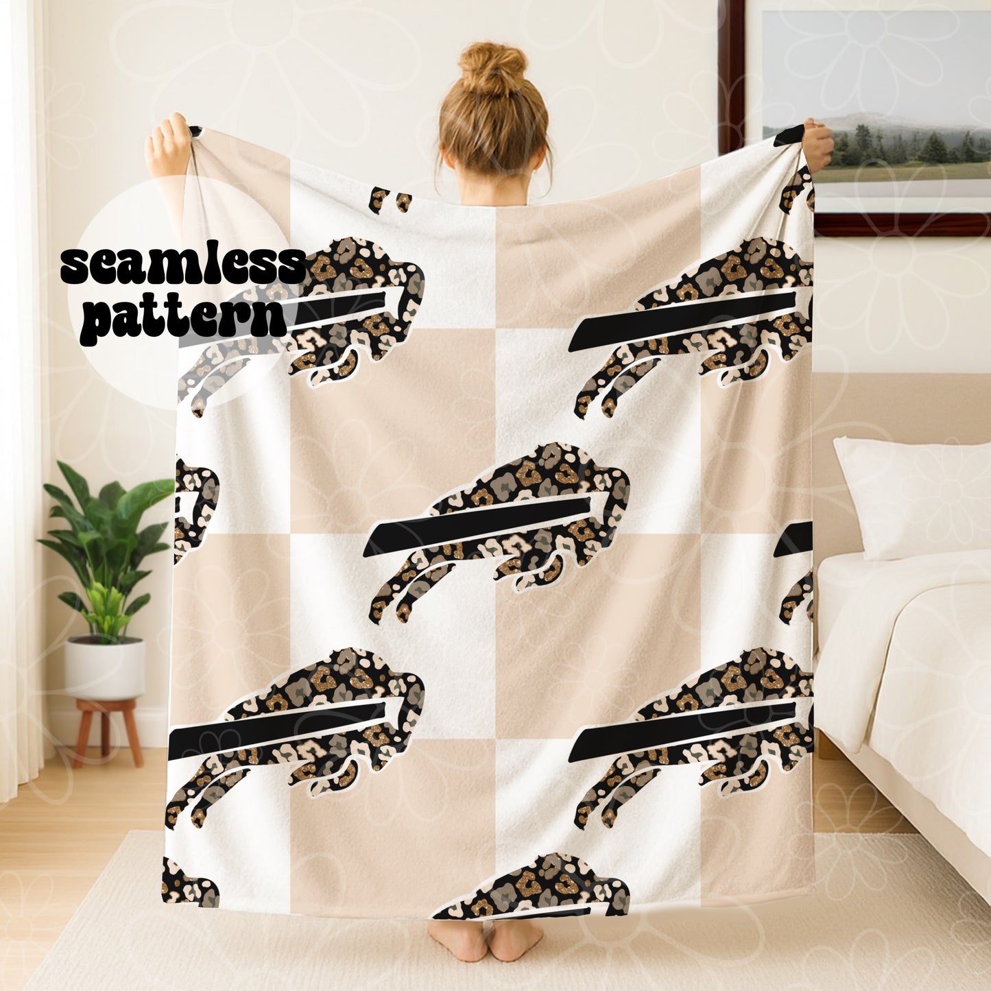 *MULTIPLE TEAMS/SINGLES/BUNDLE* Football Cheetah Checker Seamless | July 2026
