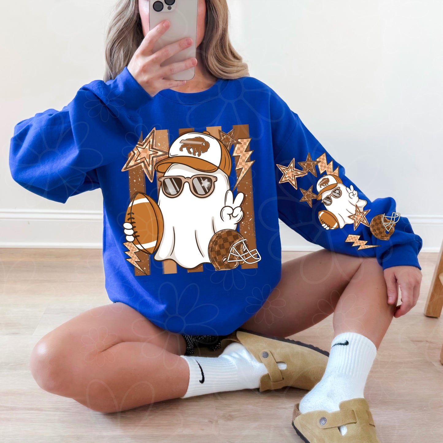 Buffalo Football Season Ghost With Sleeve PNG