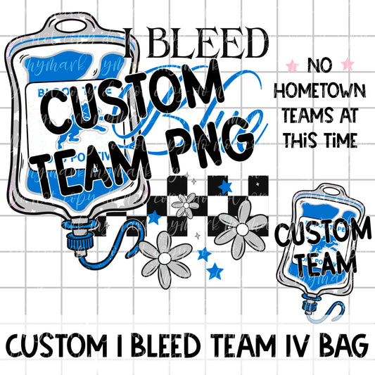Custom TEAM IV BAG - NOT CLIPART - This is a completed design