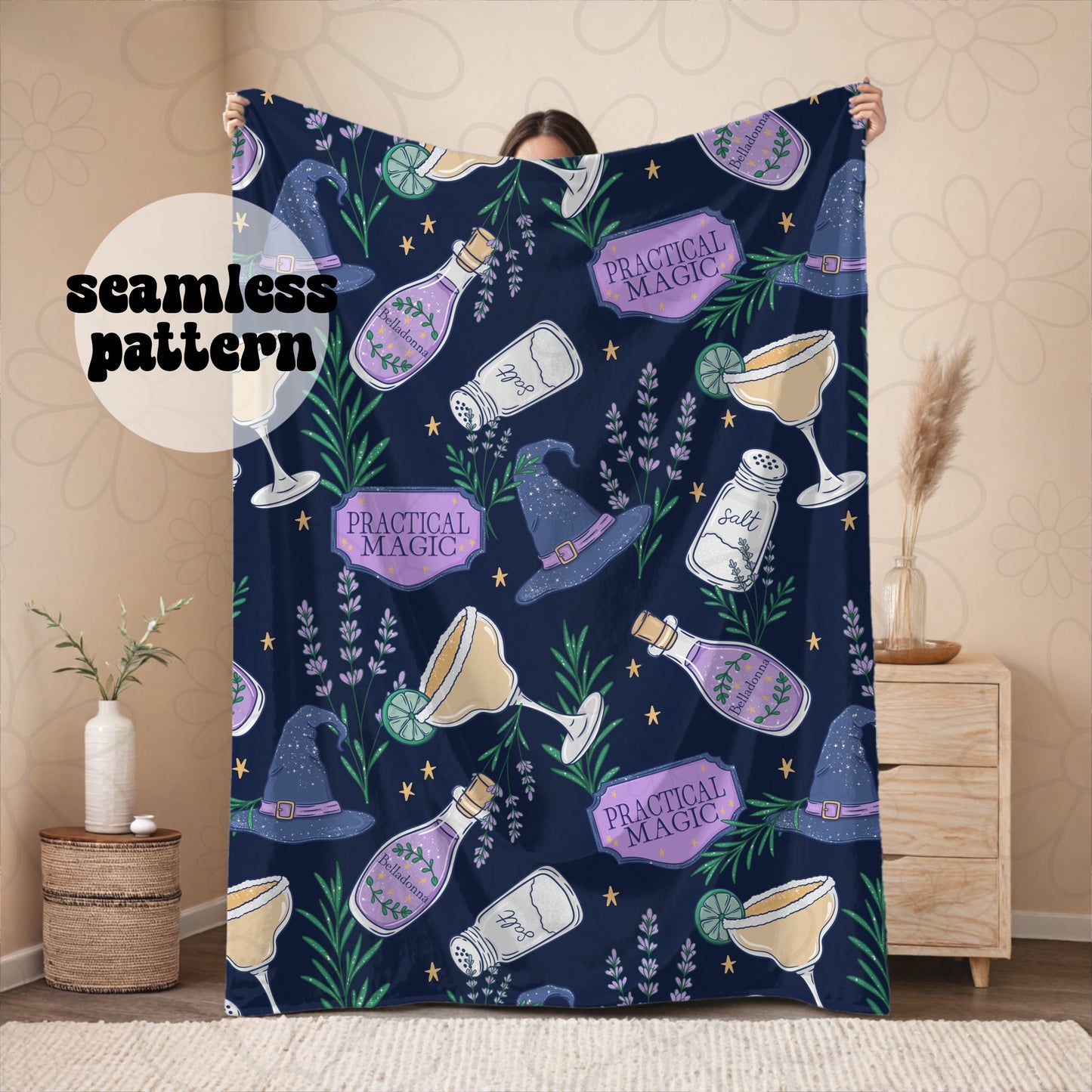 Midnight Margarita Seamless | Repeating Pattern